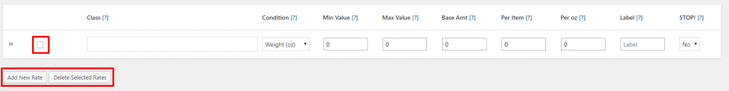 Adding & Deleting Rows in WooCommerce Table Rate Shipping