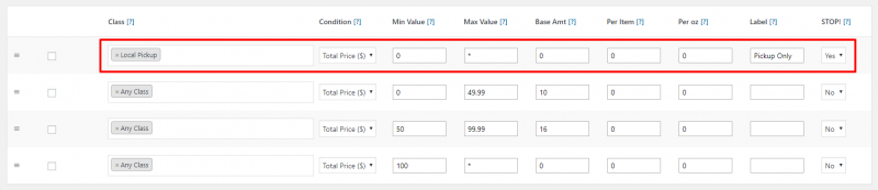 Force shipping based on product