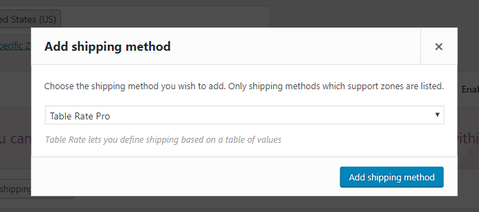 Add Shipping Method