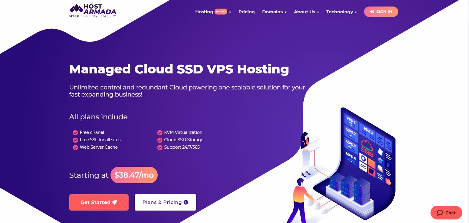 HostArmada Cloud SSD VPS Hosting