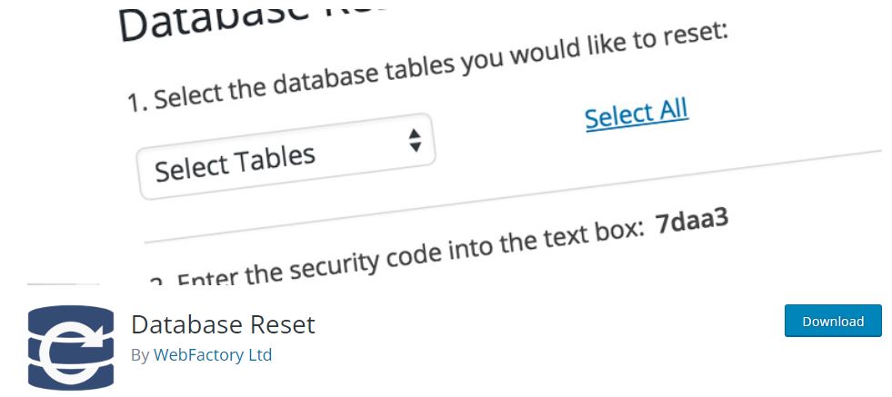 Database Reset