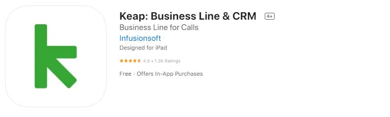 Keap: Business Line & CRM