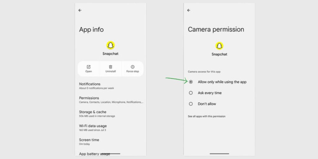 How to Allow Camera Access on Snapchat (Android)