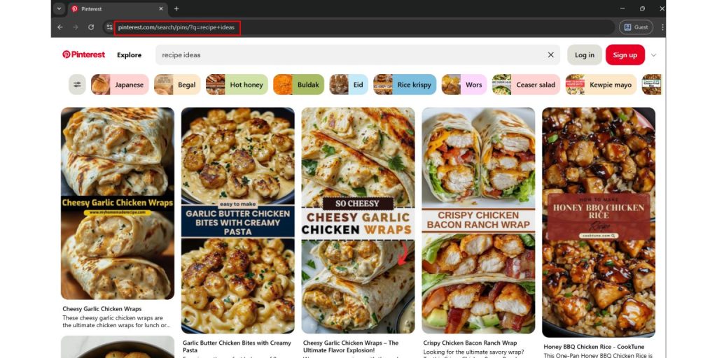 Direct Search Pinterest URLs You Can Try