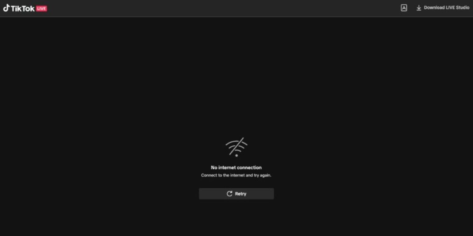 What Is the TikTok Live Studio Network Error